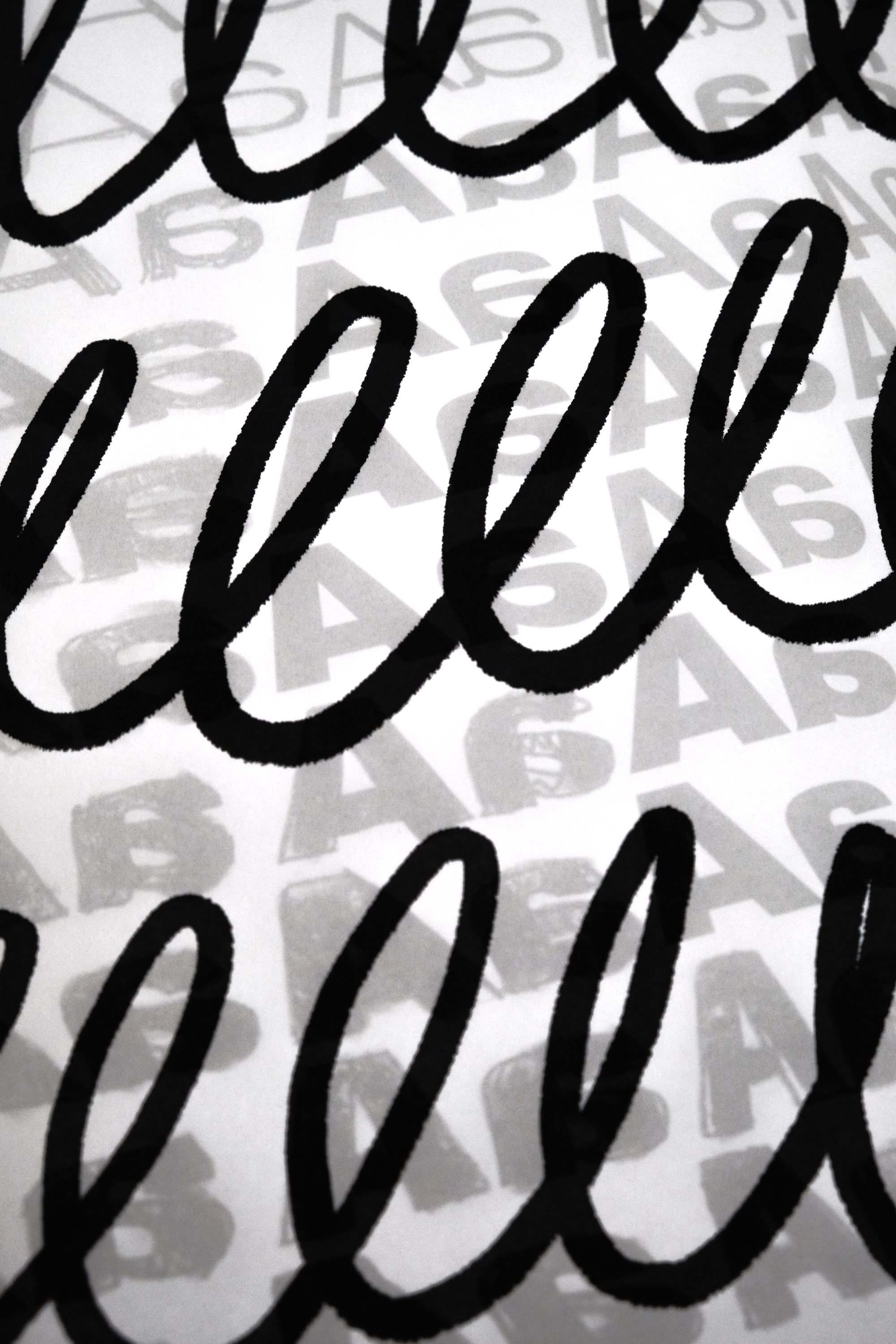 Detail photo of see through paper.